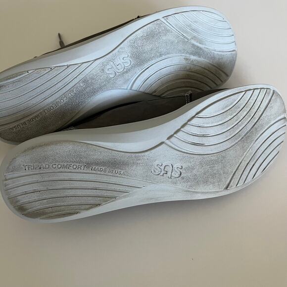 SAS 'Marnie' Women's 8.5N Lace Up Comfort Sneaker Gray Leather Walking Shoe - Picture 7 of 7